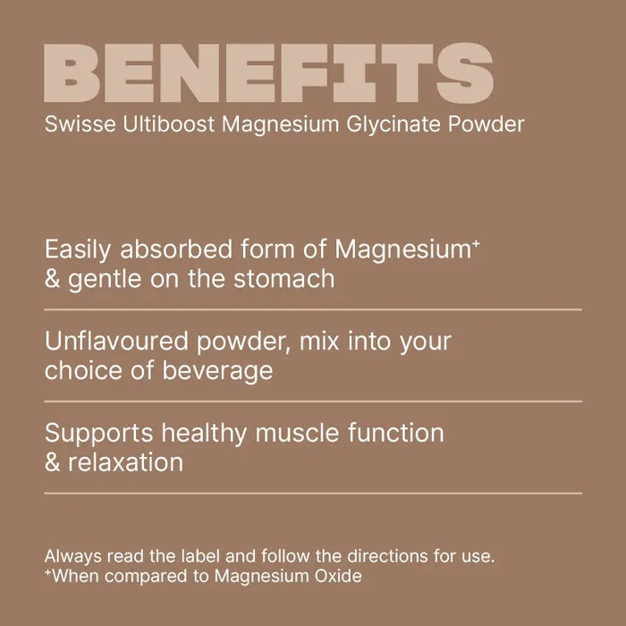 Swisse Ultiboost Magnesium Glycinate Powder
