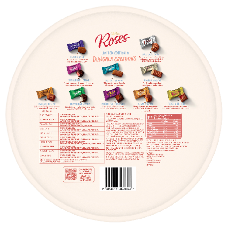 Cadbury Roses Limited Edition by Dungala Creations Tin 600g