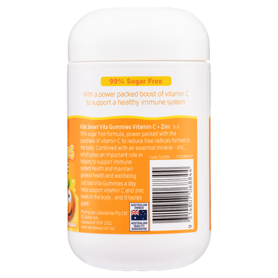 Nature's Way Kids Smart Vita Gummies 99% Sugar Free Vitamin C + Zinc 70's