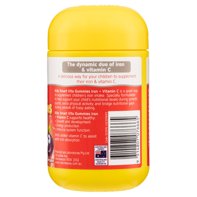 Nature's Way Kids Smart Vita Gummies Iron + Vitamin C 60's