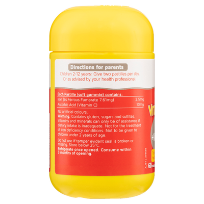 Nature's Way Kids Smart Vita Gummies Iron + Vitamin C 60's
