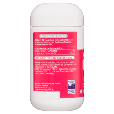 Iron + Vitamin C Chewable 50's