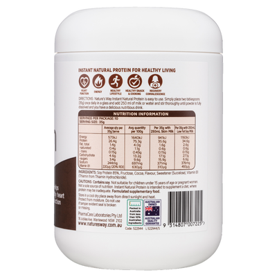 Nature's Way Instant Natural Protein Chocolate 375g