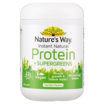 Nature's Way Instant Natural Protein + Supergreens 300g