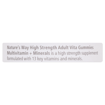 Nature's Way High Strength Adult Vita Gummies Multivitamin + Minerals 65's