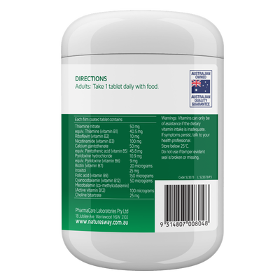 Nature's Way Mega B 200 Tablets