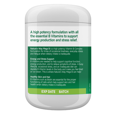 Nature's Way Mega B 200 Tablets