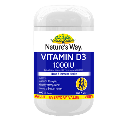 Nature's Way Vitamin D3 1000IU 400s