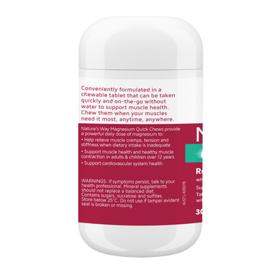 Nature's Way Magnesium Quick Chews 30s