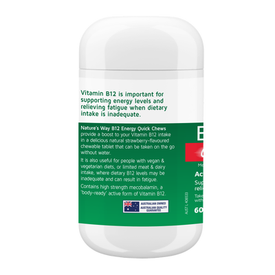 Nature's Way B12 Energy Quick Chews 60s
