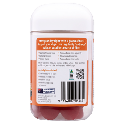 Nature's Way Digestive Vita Gummies Fibre + Probiotics 30 Pack