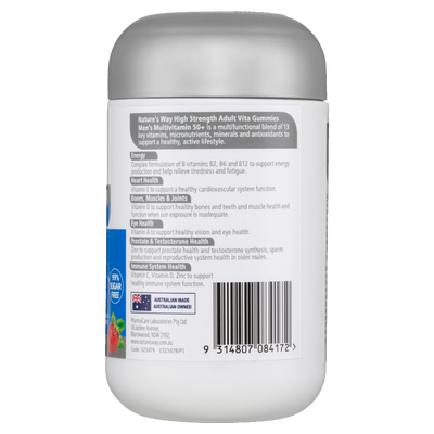 Nature's Way High Strength Adult Vita Gummies Men's 50+ Multivitamin 60s