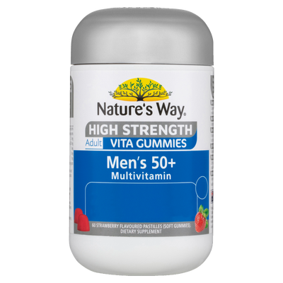 Nature's Way High Strength Adult Vita Gummies Men's 50+ Multivitamin 60s
