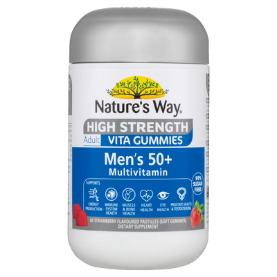 Nature's Way High Strength Adult Vita Gummies Men's 50+ Multivitamin 60s