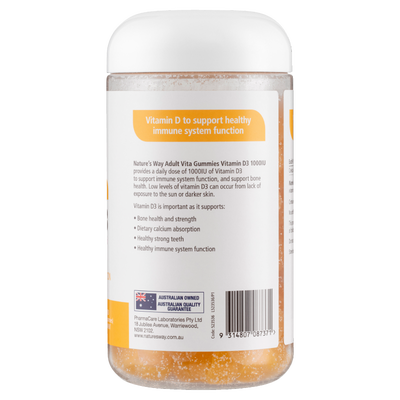 Nature's Way Adult Vita Gummies Vitamin D3 1000IU 200s