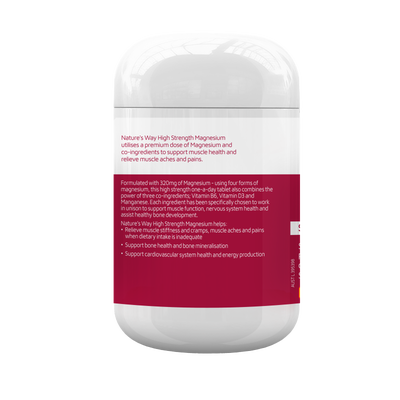 Nature's Way High Strength Magnesium 250 Tablets - One-A-Day