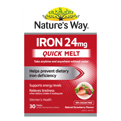 Nature's Way Iron 24mg Quick Melt 30s