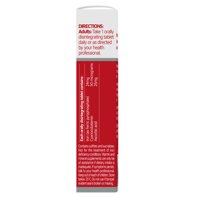 Nature's Way Iron 24mg Quick Melt 30s