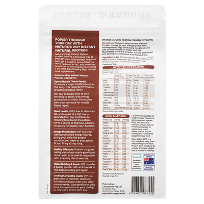 Nature's Way Instant Natural Protein Plant Based Chocolate 400g