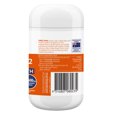 Nature's Way Activated Curcumin x2 Turmeric Concentrate Double Strength 31,600mg 30s