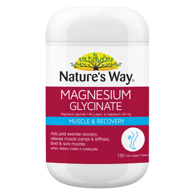 Nature's Way Magnesium Glycinate 130 tablets, One-a-day