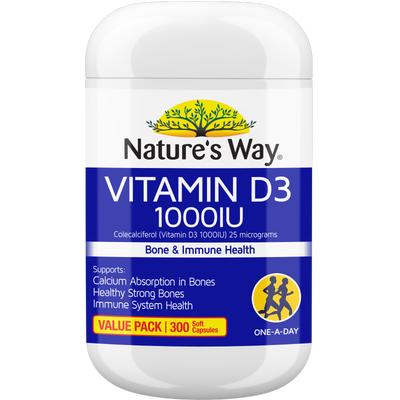 Nature's Way Vitamin D3 1000IU 400s