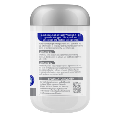 Nature's Way High Strength Adult Vita Gummies K2+D3 30s