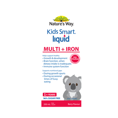 Nature's Way Kids Smart Multi + Iron Liquid 200ML