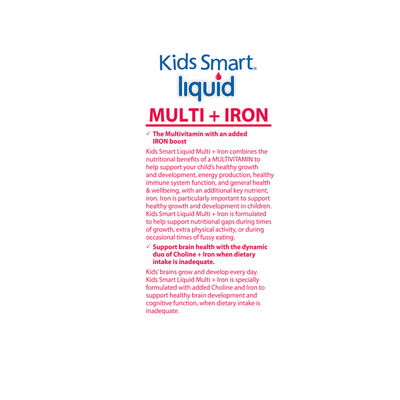 Nature's Way Kids Smart Multi + Iron Liquid 200ML