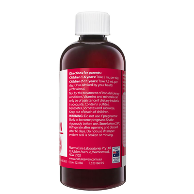 Nature's Way Kids Smart Multi + Iron Liquid 200ML