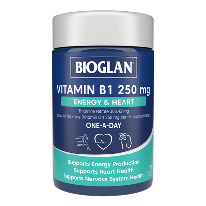 Bioglan Vitamin B1 250 mg Energy & Heart 75s