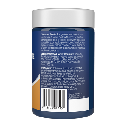 Bioglan Vitamin C Forte Non Acidic 1000 150s