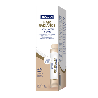 Bioglan Hair Radiance + Collagen Shots 15x25mL