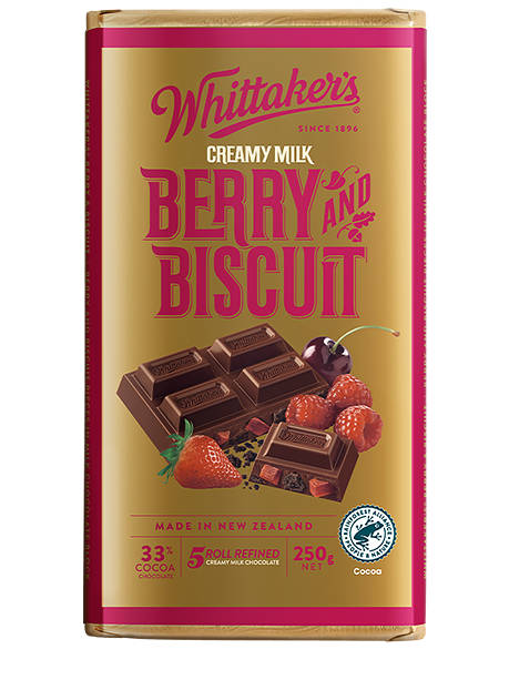 Berry Biscuit Chocolate 250g