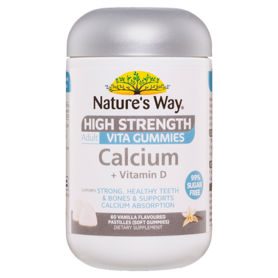 High Strength Adult Vita Gummies Calcium + Vitamin D 60's