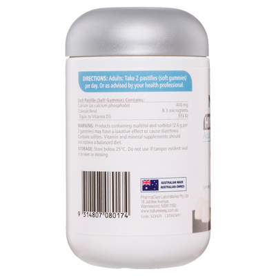 High Strength Adult Vita Gummies Calcium + Vitamin D 60's