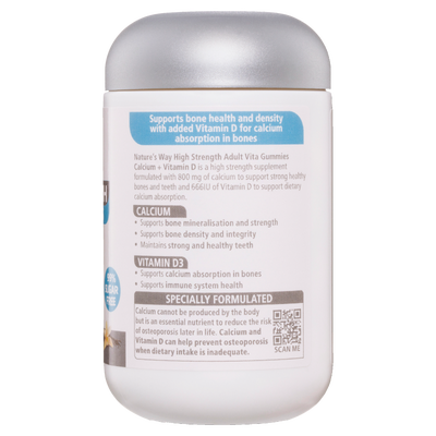 High Strength Adult Vita Gummies Calcium + Vitamin D 60's