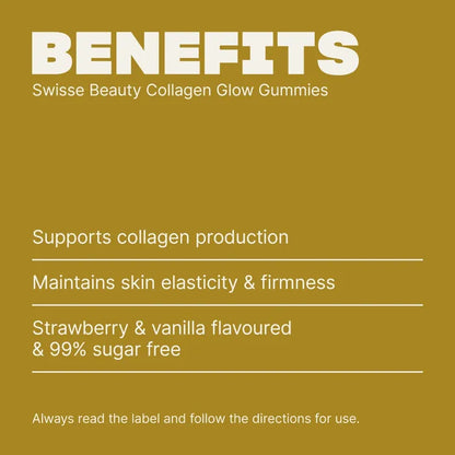 Swisse Beauty Collagen Glow Gummies with Collagen Peptides