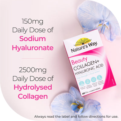 Beauty Collagen + Hyaluronic Acid 60 Tablets