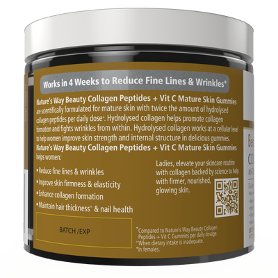 Beauty Collagen + Vit C Mature Skin Gummies 50 Pastilles