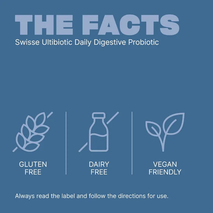 Swisse Ultibiotic Daily Digestive Probiotic – Digestive System Health Support