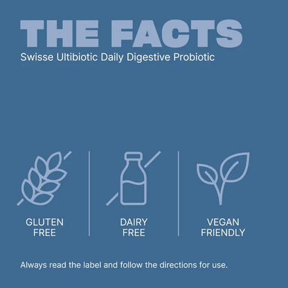 Swisse Ultibiotic Daily Digestive Probiotic – Digestive System Health Support