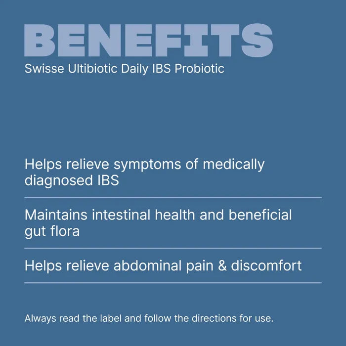 Swisse Ultibiotic Daily IBS Probiotic – Intestinal Health Support