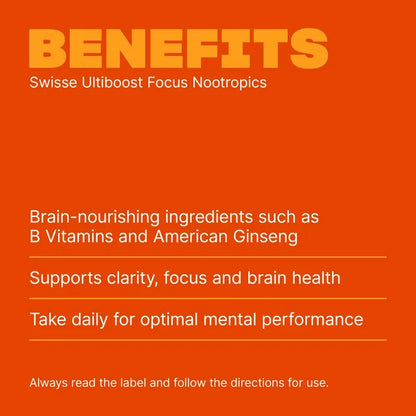 Swisse Ultiboost Focus Nootropics – With CEREBOOST®