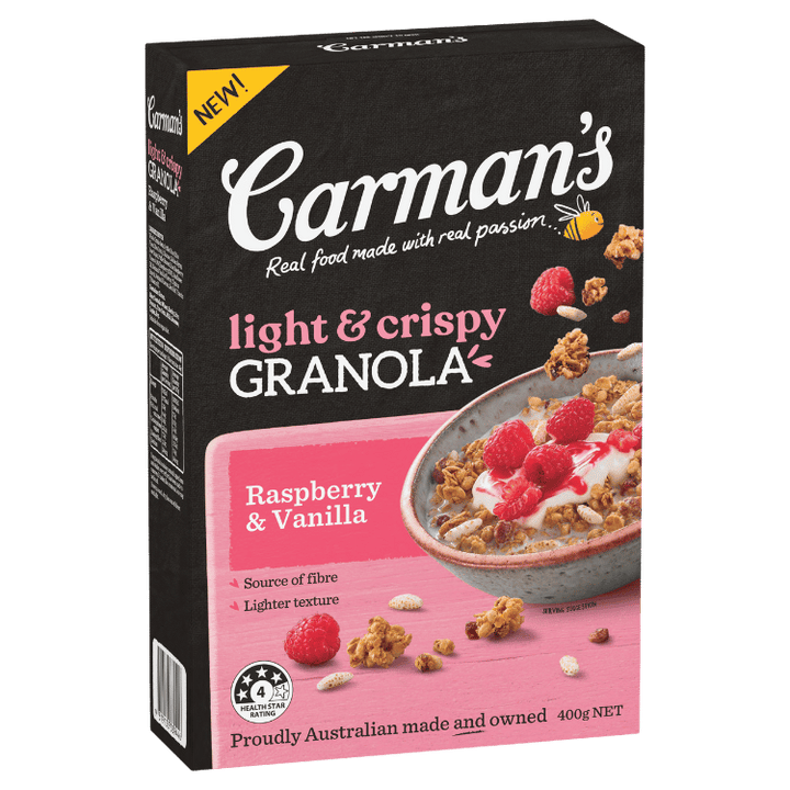 Light & Crispy Granola Raspberry & Vanilla