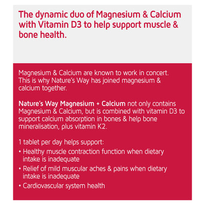 Magnesium + Calcium 150 Tablets