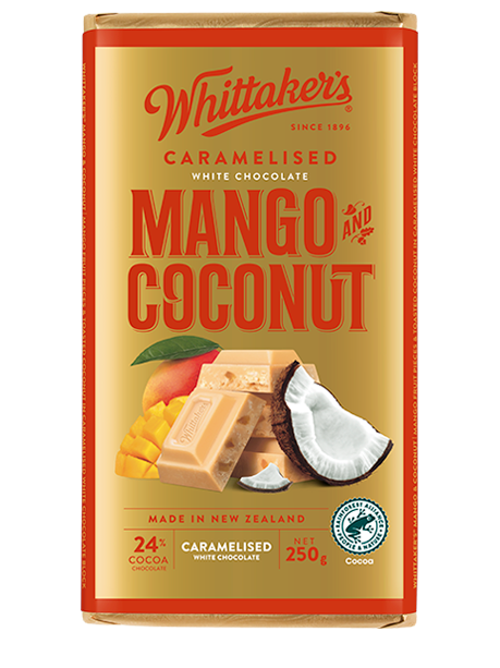 Mango & Coconut Chocolate Block