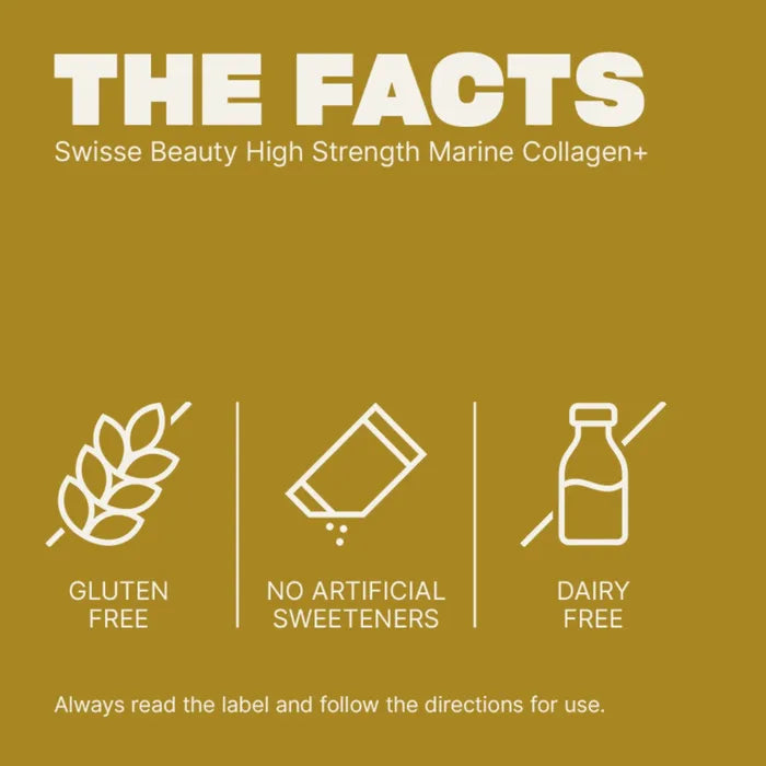 Swisse Beauty High Strength Marine Collagen+ Unflavoured Powder