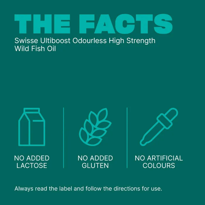 Swisse Ultiboost Odourless High Strength Wild Fish Oil
