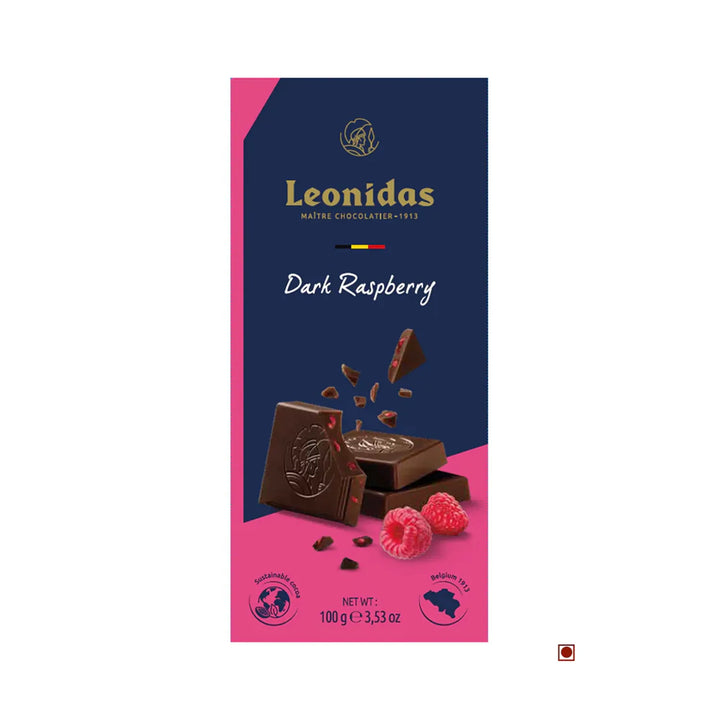 Leonidas Dark 54% Raspberry Bar 100g